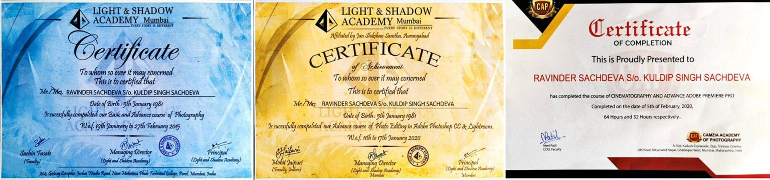 Official certified photography and videography documents in Melbourne