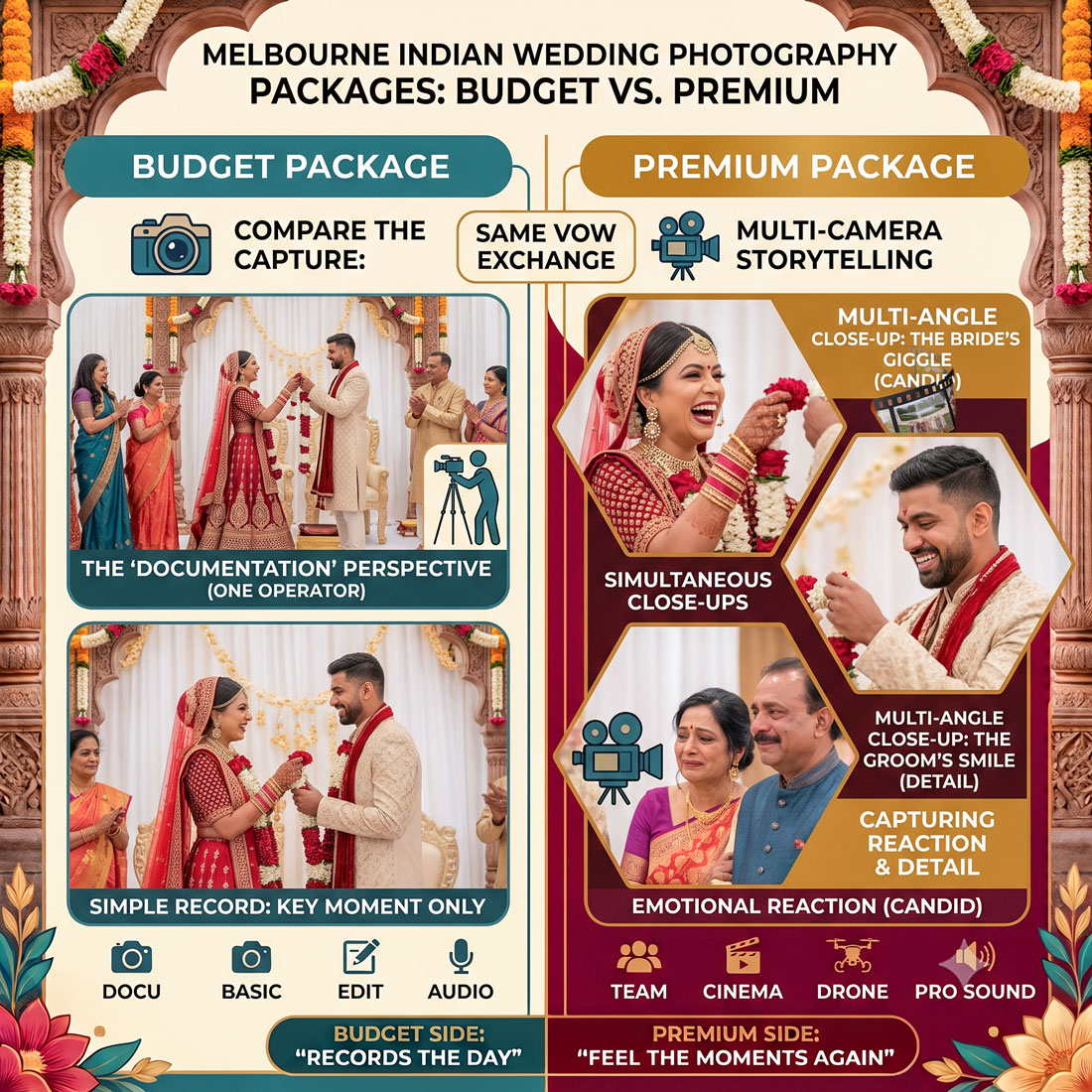 Budget vs Premium Wedding Photography Packages in Melbourne: What Is the Real Difference?